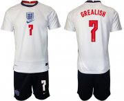Wholesale Cheap Men 2020-2021 European Cup England home white 7 Nike Soccer Jersey