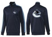 Wholesale Cheap NHL Vancouver Canucks Zip Jackets Dark Blue