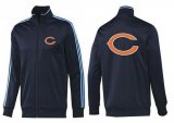 Wholesale Cheap NFL Chicago Bears Team Logo Jacket Dark Blue_2