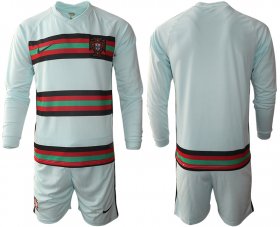 Wholesale Cheap Men 2021 European Cup Portugal away Long sleeve soccer jerseys