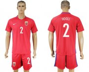 Wholesale Cheap Norway #2 Hogli Home Soccer Country Jersey