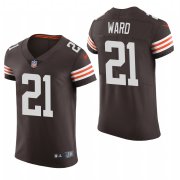 Cheap Cleveland Browns #21 Denzel Ward Nike Men's Brwon Team Color Men's Stitched NFL 2020 Vapor Untouchable Elite Jersey