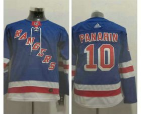 Wholesale Cheap Youth New York Rangers #10 Artemi Panarin Royal Blue Home Adidas Hockey Stitched NHL Jersey