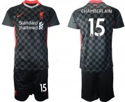 Wholesale Cheap Men 2020-2021 club Liverpool Second away 15 black Soccer Jerseys