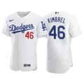 Wholesale Cheap Men's Los Angeles Dodgers #46 Craig Kimbrel White Flex Base Stitched Jersey