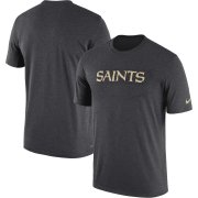 Wholesale Cheap New Orleans Saints Nike Sideline Seismic Legend Performance T-Shirt Charcoal