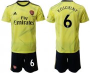 Wholesale Cheap Arsenal #6 Koscielny Yellow Soccer Club Jersey