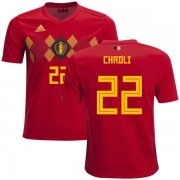 Wholesale Cheap Belgium #22 Chadli Home Kid Soccer Country Jersey