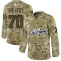 Wholesale Cheap Adidas Capitals #70 Braden Holtby Camo Authentic Stitched NHL Jersey