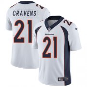 Wholesale Cheap Nike Broncos #21 Su'a Cravens White Men's Stitched NFL Vapor Untouchable Limited Jersey