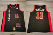 Cheap Bulls 11 Demar Derozan Black Nike 2023-24 City Edition Swingman Jersey