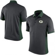 Wholesale Cheap Men's Nike NFL Green Bay Packers Charcoal Team Issue Performance Polo