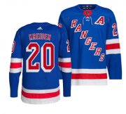 Wholesale Cheap Men's New York Rangers #20 Chris Kreider Blue Stitched Jersey