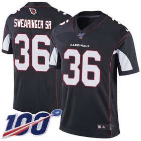 Wholesale Cheap Nike Cardinals #36 D.J. Swearinger Sr. Black Alternate Men\'s Stitched NFL 100th Season Vapor Limited Jersey