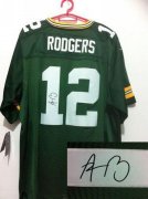 Wholesale Cheap Nike Packers #12 Aaron Rodgers Green Team Color Men's Stitched NFL Elite Autographed Jersey