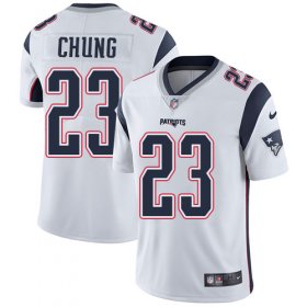 Wholesale Cheap Nike Patriots #23 Patrick Chung White Men\'s Stitched NFL Vapor Untouchable Limited Jersey