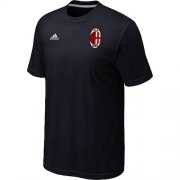 Wholesale Cheap Adidas AC Milan Soccer T-Shirt Black