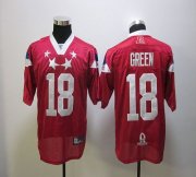 Wholesale Cheap Bengals #18 A.J. Green Red 2012 Pro Bowl Stitched NFL Jersey