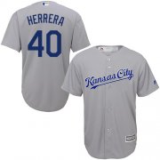 Wholesale Cheap Royals #40 Kelvin Herrera Grey Cool Base Stitched Youth MLB Jersey