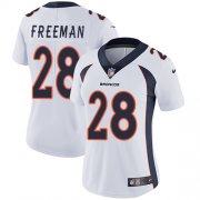 Wholesale Cheap Nike Broncos #28 Royce Freeman White Women's Stitched NFL Vapor Untouchable Limited Jersey