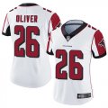 Wholesale Cheap Nike Falcons #26 Isaiah Oliver White Women's Stitched NFL Vapor Untouchable Limited Jersey