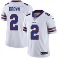 Wholesale Cheap Nike Bills #2 John Brown White Men's Stitched NFL Vapor Untouchable Limited Jersey