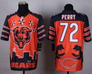 Wholesale Cheap Nike Bears #72 William Perry Orange Men's Stitched NFL Elite Noble Fashion Jersey