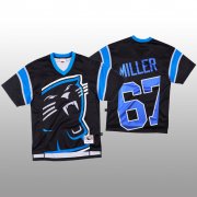 Wholesale Cheap NFL Carolina Panthers #67 John Miller Black Men's Mitchell & Nell Big Face Fashion Limited NFL Jersey