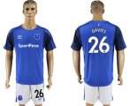 Wholesale Cheap Everton #26 Davies Home Soccer Club Jersey