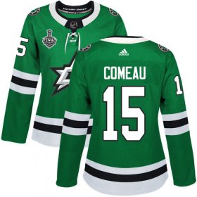Cheap Adidas Stars #15 Blake Comeau Green Home Authentic Women\'s 2020 Stanley Cup Final Stitched NHL Jersey