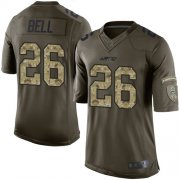 Wholesale Cheap Nike Jets #26 Le'Veon Bell Green Men's Stitched NFL Limited 2015 Salute To Service Jersey