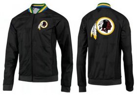 Wholesale Cheap NFL Washington Redskins Team Logo Jacket Black_3