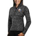Wholesale Cheap New York Islanders Antigua Women's Fortune 1/2-Zip Pullover Sweater Charcoal