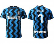 Wholesale Cheap Men 2020-2021 club Inter Milan home aaa versio 7 blue Soccer Jerseys