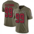 Wholesale Cheap Nike Falcons #99 Adrian Clayborn Olive Men's Stitched NFL Limited 2017 Salute To Service Jersey