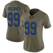Wholesale Cheap Nike Colts #99 DeForest Buckner Olive Women's Stitched NFL Limited 2017 Salute To Service Jersey