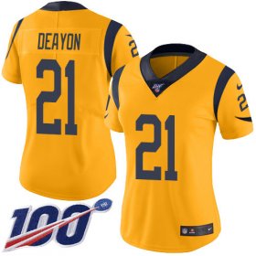 Wholesale Cheap Nike Rams #21 Donte Deayon Gold Women\'s Stitched NFL Limited Rush 100th Season Jersey