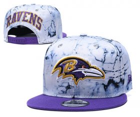 Wholesale Cheap Ravens Team Logo Smoke Purple Adjustable Hat TX