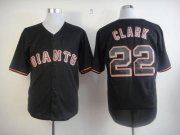 Wholesale Cheap Giants #22 Will Clark Black Fashion Stitched MLB Jersey
