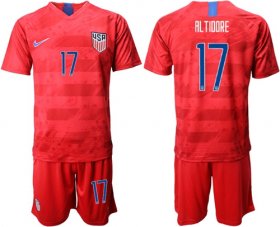Wholesale Cheap USA #17 Altidore Away Soccer Country Jersey