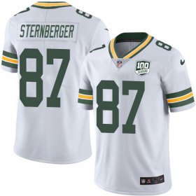 Wholesale Cheap Nike Packers #87 Jace Sternberger White Men\'s 100th Season Stitched NFL Vapor Untouchable Limited Jersey