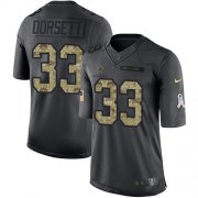 Wholesale Cheap Nike Cowboys #33 Tony Dorsett Black Youth Stitched NFL Limited 2016 Salute to Service Jersey