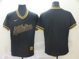 Wholesale Cheap Men Oakland Athletics Blank Black gold Game Nike 2022 MLB Jersey