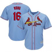 Wholesale Cheap Cardinals #16 Kolten Wong Light Blue Cool Base Stitched Youth MLB Jersey