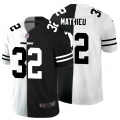 Cheap Kansas City Chiefs #32 Tyrann Mathieu Men's Black V White Peace Split Nike Vapor Untouchable Limited NFL Jersey