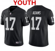 Wholesale Youth Las Vegas Raiders #17 Davante Adams Black Vapor Limited Stitched Jersey