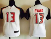 Wholesale Cheap Nike Buccaneers #13 Mike Evans White Youth Stitched NFL New Elite Jersey