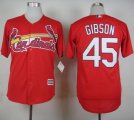 Wholesale Cheap Cardinals #45 Bob Gibson Red Cool Base Stitched MLB Jersey