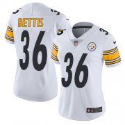 Wholesale Cheap Nike Steelers #36 Jerome Bettis White Women's Stitched NFL Vapor Untouchable Limited Jersey