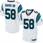 Wholesale Cheap Nike Panthers #58 Thomas Davis Sr White Men's Stitched NFL Elite Jersey